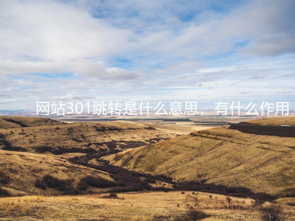 網(wǎng)站301跳轉(zhuǎn)是什么意思，有什么作用？